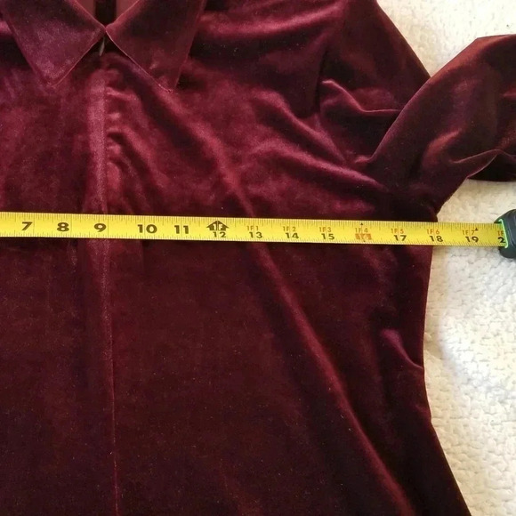 K.C. Spencer New York Velvet Dress size 8P - Picture 4 of 6